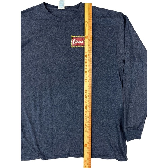 Blessed Girl Long Sleeve Galatians 5:22 Blue T-Shirt Sz‎ XL Delta Pro Weight - Picture 2 of 7